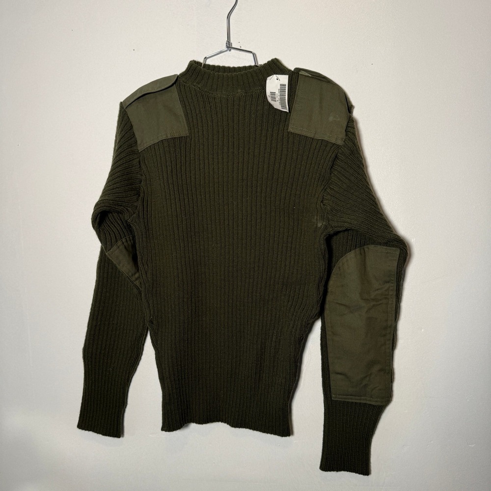 Defense Logistics Agency Valor Collection Military Sweater Olive Drab Size 38